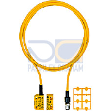 RFiD safety switch 2 safe SC outputs, 8-pin M12 male connector,with 1.5 m cable, one actuation direction, support for SDDIP6K9K, switching distance 11 mm, Sao = 8 mm, Sar = 20 mm, PU = 1 piececoded sw