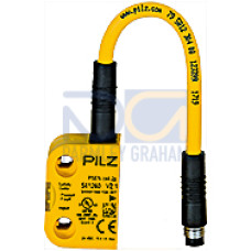 RFiD safety switch, 2 safe SC outputs, 8-pin M8 male connector, oneactuation direction, IP67, typ. operating distance 11 mm, Sao = 8 mm,Sar =20 mm, PU = 1 piece coded switch.