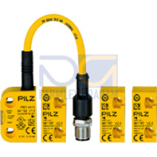 RFiD safety switch, 2 safe SC outputs, 5-pin M12 male connector,one actuation direction, IP67, typ. operating distance 11 mm, Sao = 8mm,Sar = 20 mm, PU = 1 piece coded switch with three actuators (OSS