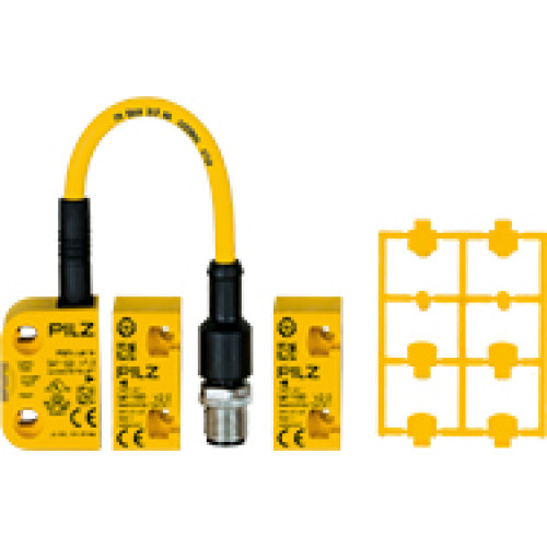 RFiD safety switch, 2 safe SC outputs, 5-pin M12 male connector,one actuation direction, IP67, typ. operating distance 11 mm, Sao = 8mm,Sar = 20 mm, PU = 1 piece coded switch with two actuators(OSSD1,