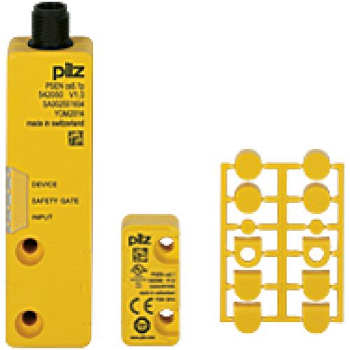 RFiD safety switch 2 safe SC outputs, 8-pin M8 male connector,support for SDD, IP67, 4 actuation directions, switching distance(actuator at square marking): 11 mm, Sao = 8 mm, Sar = 20 mm, PU =1 piece