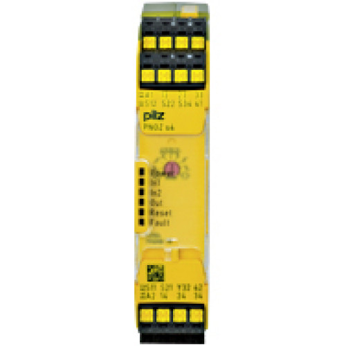 PNOZsigma safety relay (standalone) inputs: 1/2-channel wiring with/without detection of shorts across contacts