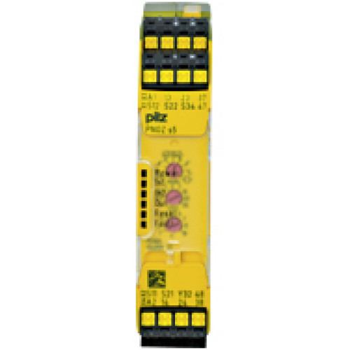 PNOZsigma safety relay (standalone) inputs: 1/2-channel wiring with/without detection of shorts across contacts