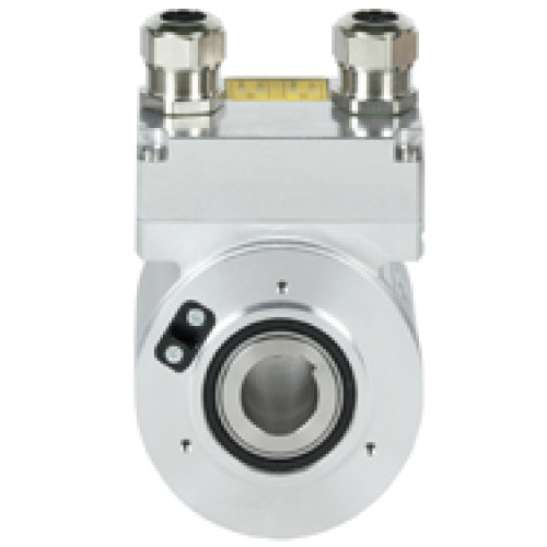 Absolute encoder, multi-turn, with two redundant SSI interfaces,continuous hollow shaft 20 mm.