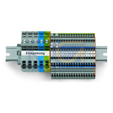 TOPJOB&reg; S FI/LS main distribution board set, with operating slots