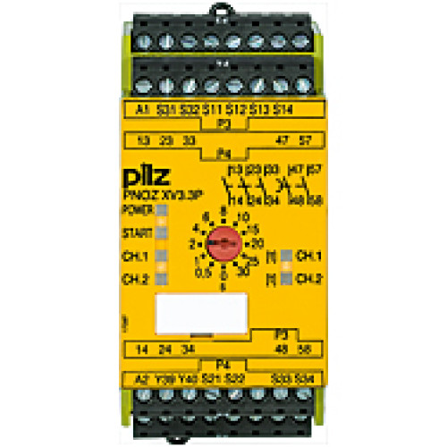 Safety relay (standalone) inputs: 1/2-channel wiring with/without detection of shorts across contacts