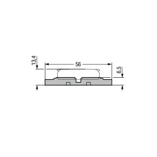 Mounting carrier, 2-way, for inline splicing connector with lever, for screw mounting, gray