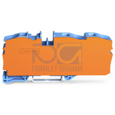 3-conductor through terminal block, 16 mm&sup2;, suitable for Ex e II applications, blue