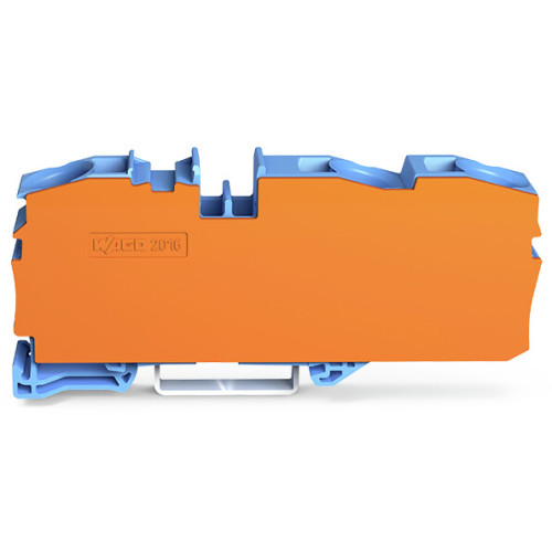 3-conductor through terminal block, 16 mm&sup2;, suitable for Ex e II applications, blue