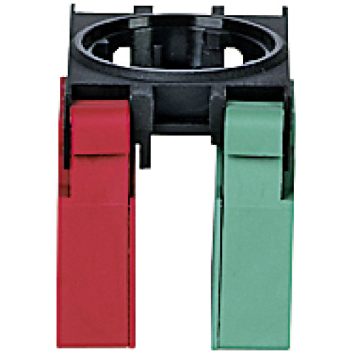 PITestop contact block 1 N/C, 1 N/O, 1 bracket with spring terminals.