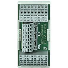 Multiple interface for connection of up to 4 safety switches  with OSSD, 96 x 48 x 43,5mm (h x w x d), cage clamps