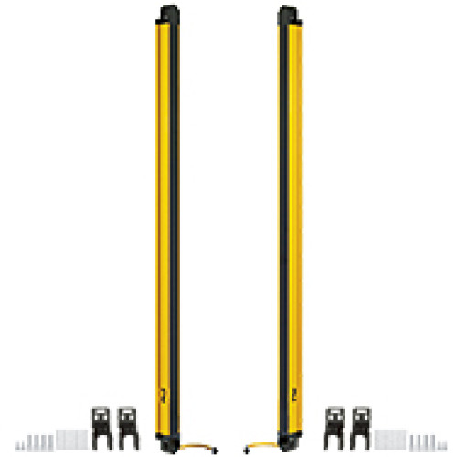 Safety light curtain, type 3, PL d, hand protection (resolution 30 mm) Protected field height 1800 mm, supply voltage 24 V, without dead zone Connector: M12, sender: 5-pole, receiver 5-pole Connection