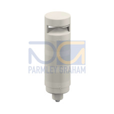 TL70 Tower Light, Gray Housing: 3-Color Audible Indicator, Voltage: 12-30 V dc, Environmental Rating: IP65, Input: Bimodal, Colors: Green Yellow Red, 5-pin M12 Integral QD