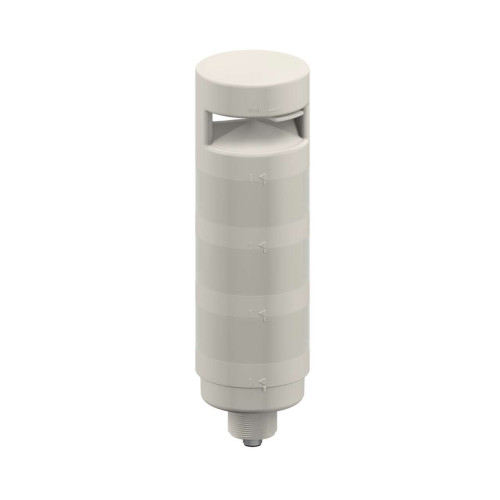 TL70 Tower Light, Gray Housing: 3-Color Audible Indicator, Voltage: 12-30 V dc, Environmental Rating: IP65, Input: Bimodal, Colors: Green Yellow Red, 5-pin M12 Integral QD