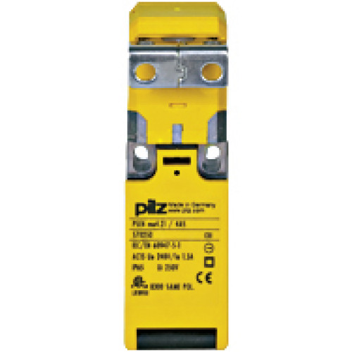 Mechanical safety switch, with standard actuator, extraction force 50N, contacts: 1 N/O, 2 N/C.