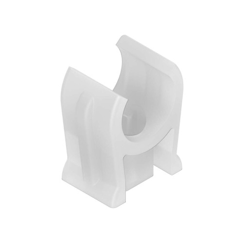 Bracket: For Use with S15, Snap Clip, Kit of Five Brackets, White polypropylene, Designed for M5 or No. 10 Mounting Hardware