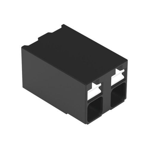 SMD PCB terminal block, push-button, 1.5 mm&sup2;, black