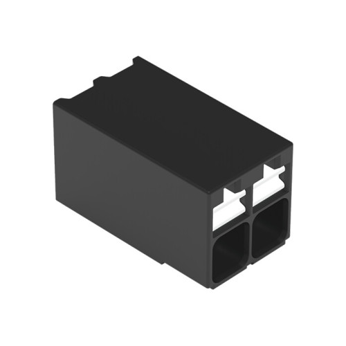 SMD PCB terminal block, push-button, 1.5 mm&sup2;, black