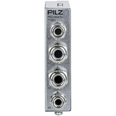 The shielded junction box PNOZ msi b4 is used to connect an incremental encoder with a proximity switch with/without pull resistor with an additional supply for the proximity switch.
