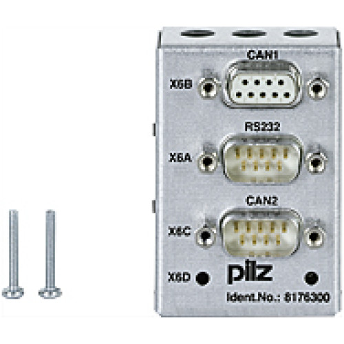 Fieldbus junction box for PMCprotego D (size 48 A and 72 A) Interfaces:  CAN-in, CAN-out, RS232 with termination and monitoring voltage switch.