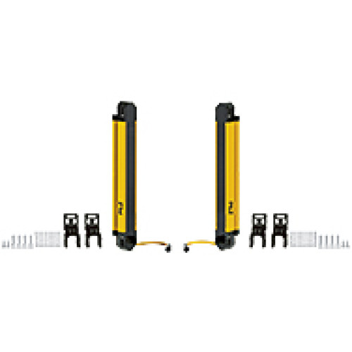 Safety light curtain, type 4, PL e, finger protection (resolution 14 mm) Protected field height 150 mm, supply voltage 24 V. Connector: M12, sender: 5-pole, receiver 5-pole Connection cable not suppli