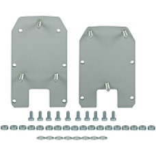 Set of mounting plates for transmitter PSENvip E and receiver PSENvip R.