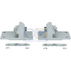 Set of mounting plates for transmitter PSENvip E and receiver PSENvip R.