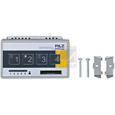 PITmode electronic selector switch for control panel installation and for safe selection of 5 operating modes via a non-contact key and selection of buttons. Keys with digits and pictograms for machin