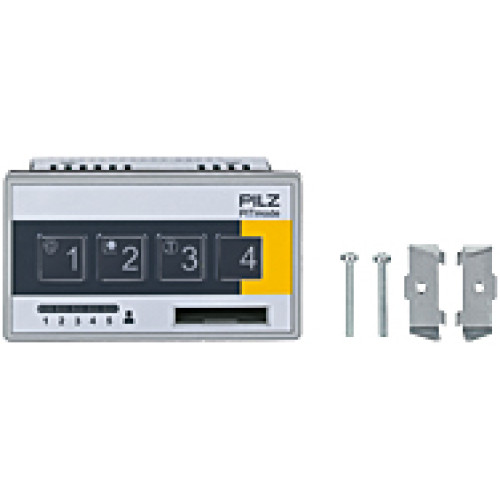 PITmode electronic selector switch for control panel installation and for safe selection of 5 operating modes via a non-contact key and selection of buttons. Keys with digits and pictograms for machin
