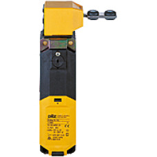 Mechanical safety switch with standard actuator Interlock principle: Spring force 1500 N, contacts: 2 N/O, 2 N/C Supply voltage 110V - 230 V AC.
