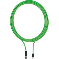 Connection lead PUR green RAL6018 Ethernet Cat5e shielded suitable for drag chains