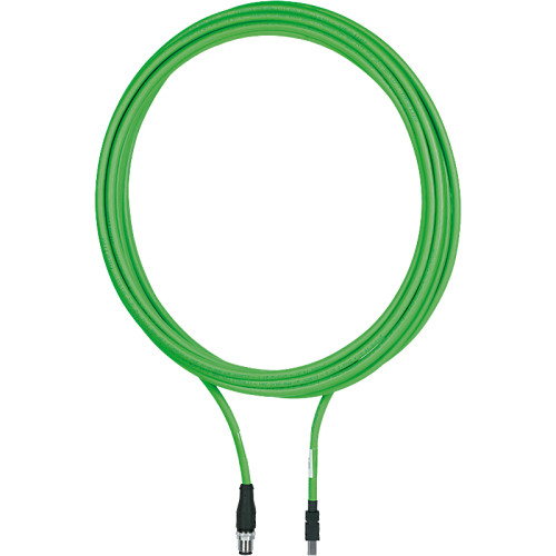 Connection lead PUR green RAL6018 Ethernet Cat5e shielded suitable for drag chains