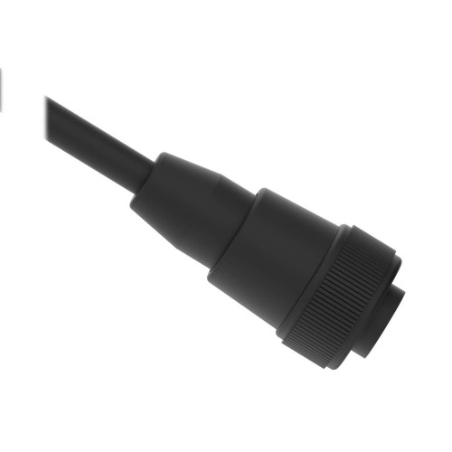 Cordset: Single Ended 7/8 in, 3-pin Straight Female Shielded, 9.14 m 3x18 Black PVC Jacket, Nylon Black Coupling Nut