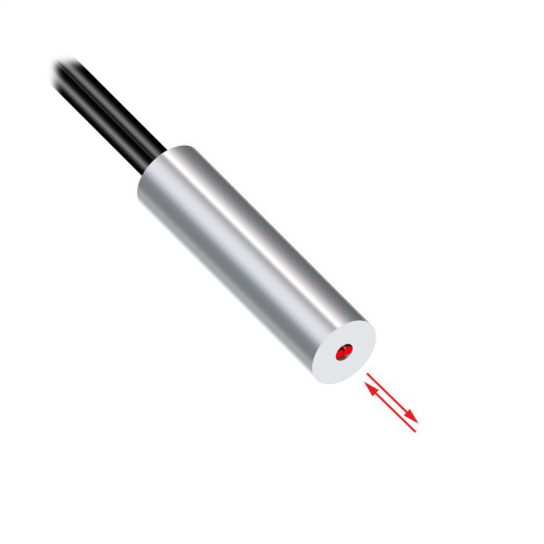 Plastic Fiber, Diffuse Reflective, Core Dia.: 0.5, Fiber Length 2 m, Ferrule, Free cut