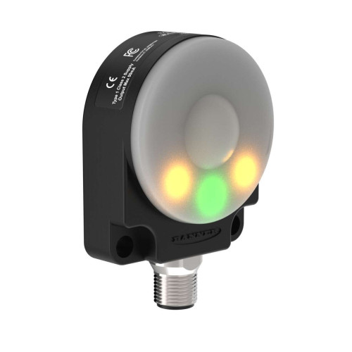 K50R R-GAGE Series Radar Sensor, Range 5.0 m, 40x30 degree FOV, Flush Mount, Input: 10-30 V dc, Output: 2 NPN/PNP Configurable, 5-pin M12 Integral QD