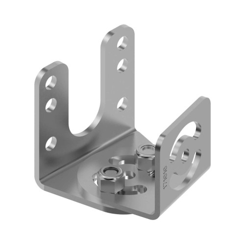 Bracket: For Use with WLC60, Swivel Right-Angle Mount, Pair of Two Swivel Right-Angle Brackets, 300 Series Stainless Steel (Hardware Included)