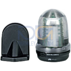 PITsign LED muting lamp including LED and wall mounting, UB = 24 V DC /4 W / <200 mA, protection type housing: IP65, diameter: 90 mm, height:125mm, signal lamp for muting mode.