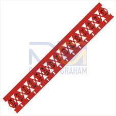 Cable tie marker, for Smart Printer, for use with cable ties, red