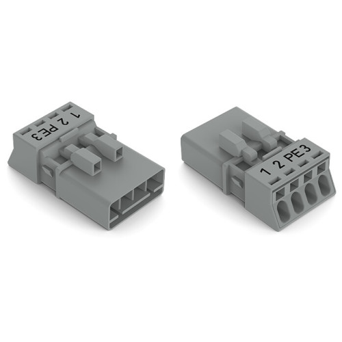 Plug, 4-pole, gray