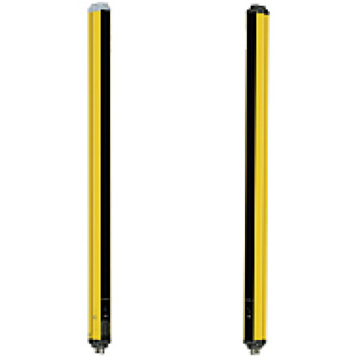 Safety light guard, Type 4, PL e, body protection, protected fieldheight500 mm, muting function, supply voltage 24 V, connector M12,transmitter: 4-pin and 5-pin, receiver: 5-pin and 8-pin,connection c