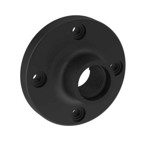 Accessory: Mounting Base 70 diameter, Material: Black Painted Zinc, 1/2 in NPSM/DN15 Pipe, Mounting Hardware Included