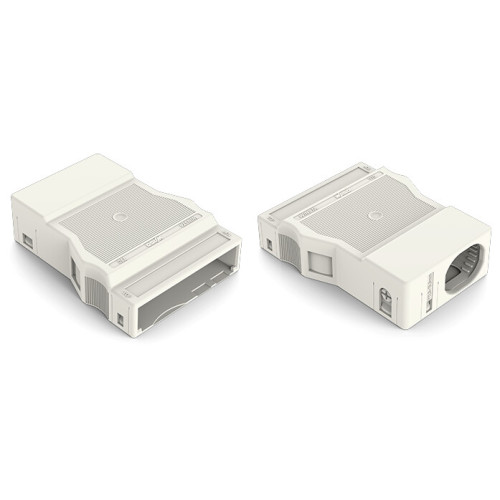Strain relief housing, 5-pole, for 1 cable, white