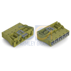 Snap-in plug, 5-pole, Cod. B, light green