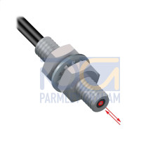 Plastic Fiber, Diffuse Reflective, Core Dia.: 0.5 & 9 x 0.25, Fiber Length 5 m, Coaxial, Thread, Free cut