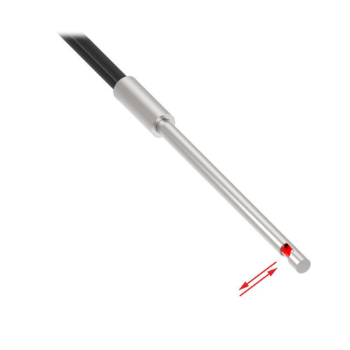 Plastic Fiber, Diffuse Reflective, Core Dia.: 1, Fiber Length 2 m, Probe Length 153, Sideview, Free cut