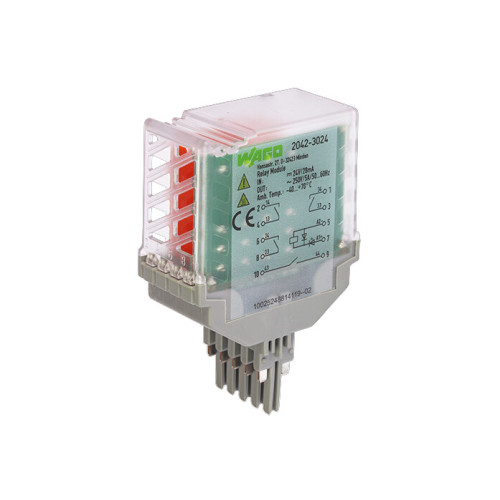 Relay module, Nominal input voltage: 24 VDC, 4 make contacts