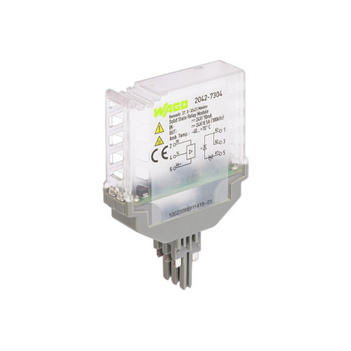 Solid-state relay module, Nominal input voltage: 24 VDC, Limiting continuous current: 0.5 A