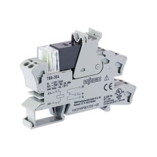 Relay module, Nominal input voltage: 24 VDC, 1 changeover contact, gray