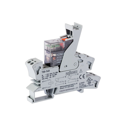 Relay module, Nominal input voltage: 115 VAC, 2 changeover contacts