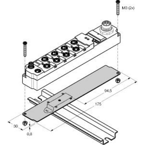 piconet Accessories, Mounting Panel for Coupling and Stand-alone Modules Mounted